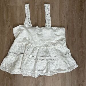 Aeropostale White Lace Women's Top